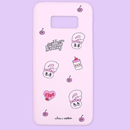 Clue X Esther Bunny - Pink Hard Phone Cover for Galaxy 8