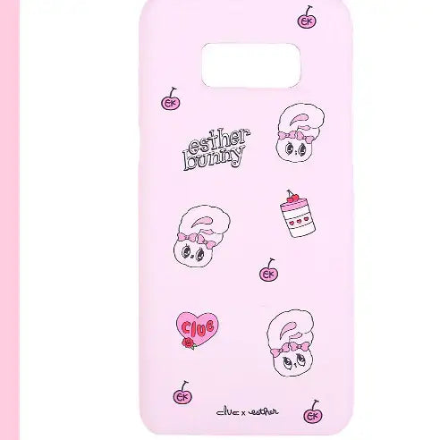 Clue X Esther Bunny - Pink Hard Phone Cover for Galaxy 8 - CLUE - Accessories - Harumio