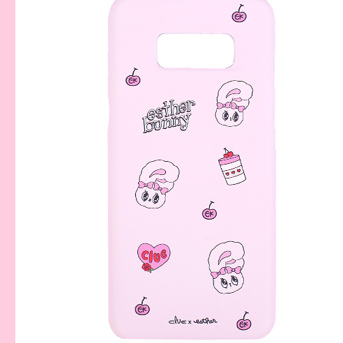 Clue X Esther Bunny - Pink Hard Phone Cover for Galaxy 8