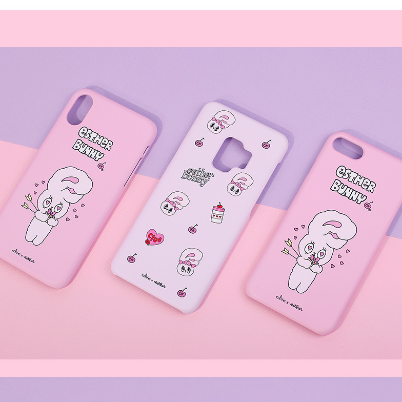 Clue X Esther Bunny - Pink Hard Phone Cover for Galaxy 8