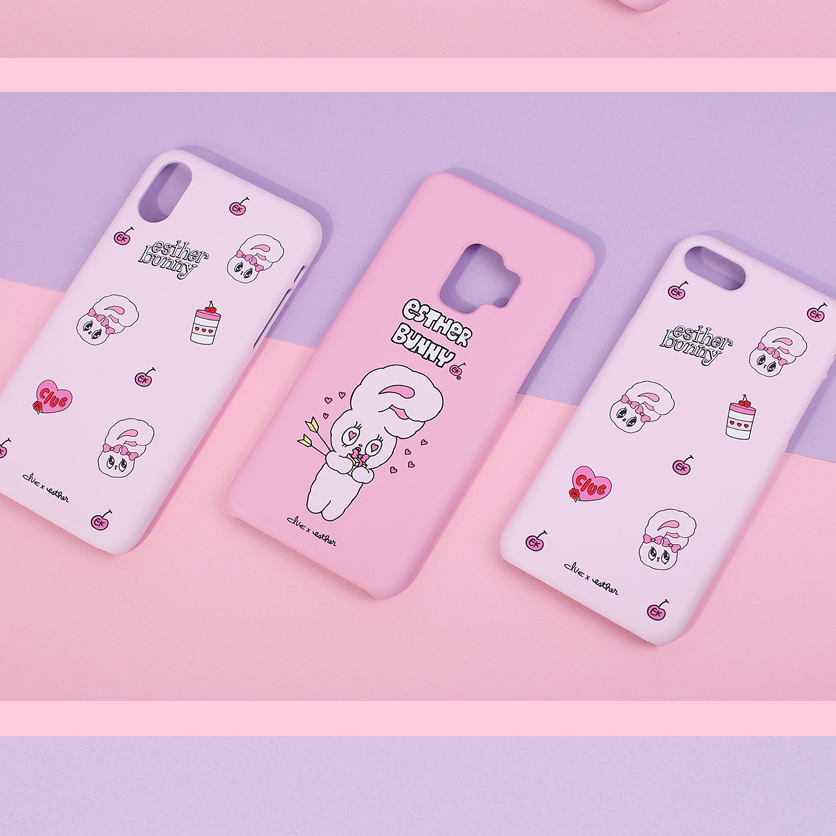 Clue X Esther Bunny - Pink Hard Phone Cover for Galaxy 8