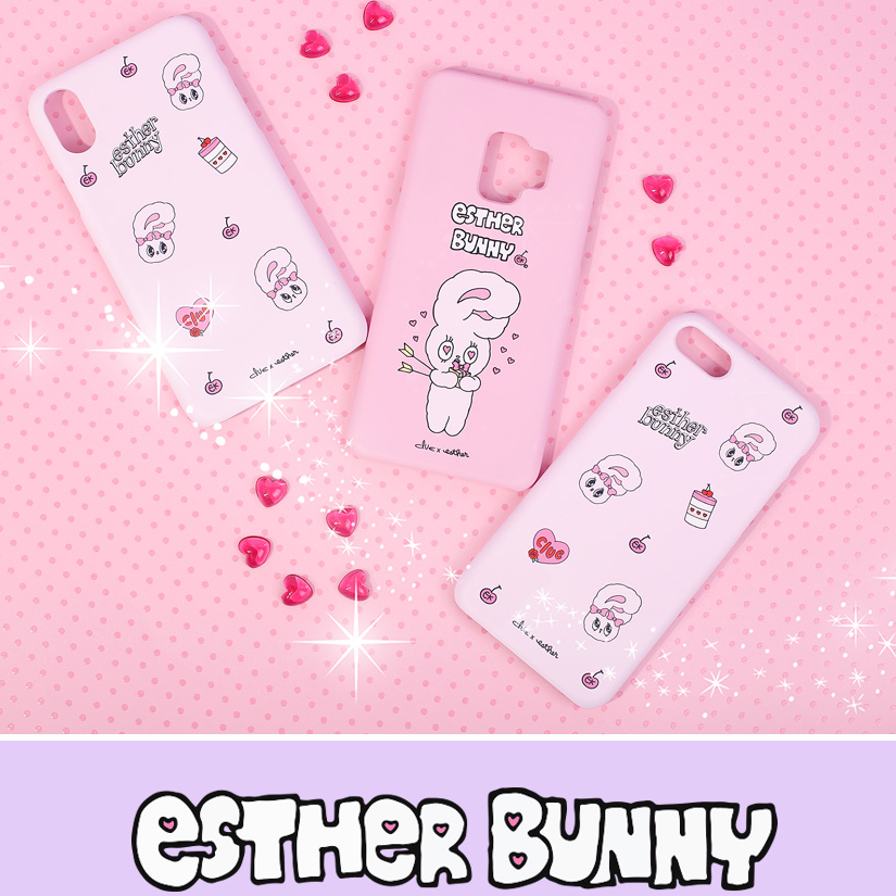 Clue X Esther Bunny - Pink Hard Phone Cover for Galaxy 8
