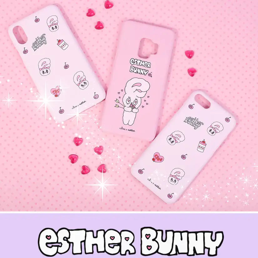 Clue X Esther Bunny - Pink Hard Phone Cover for Galaxy 8 - CLUE - Accessories - Harumio