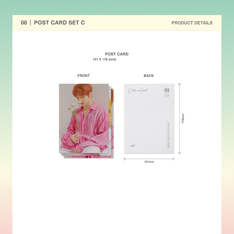 KangDaniel - Color on Seoul Postcard Set