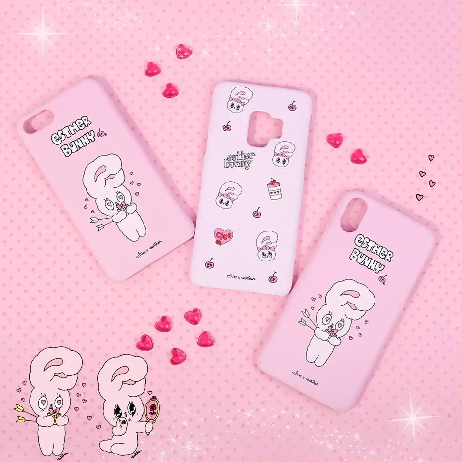 Clue X Esther Bunny - Pink Hard Phone Cover for Galaxy 9 - CLUE - Accessories - Harumio