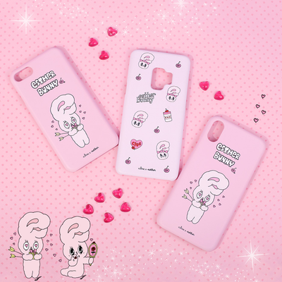 Clue X Esther Bunny - Pink Hard Phone Cover for Galaxy 9
