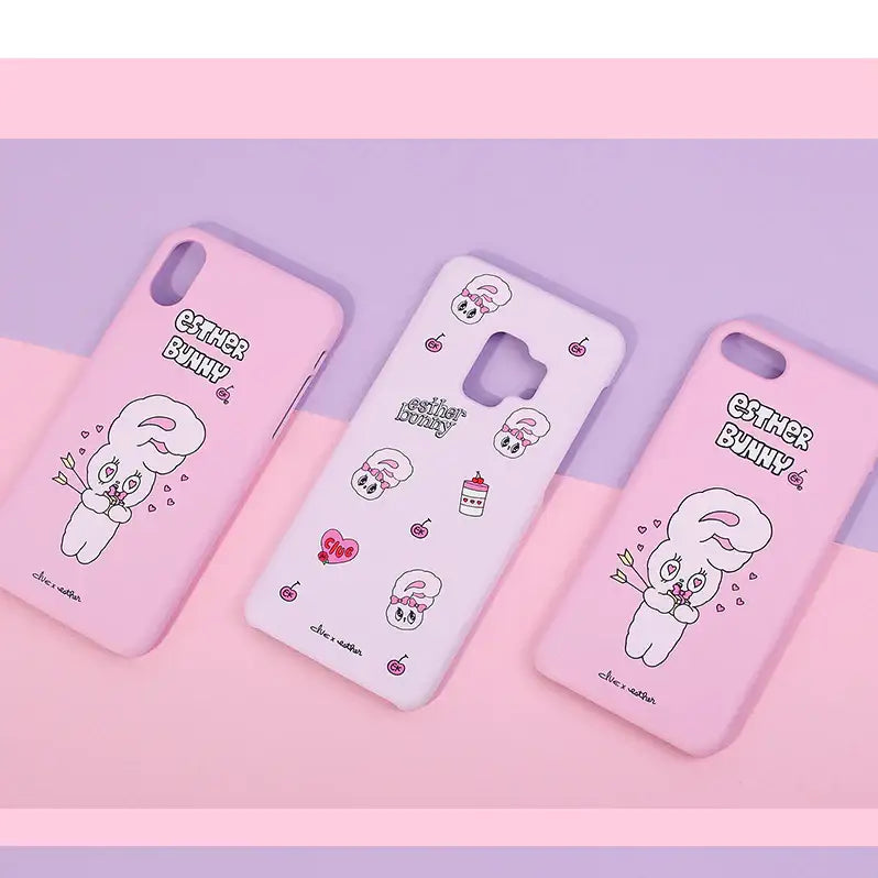 Clue X Esther Bunny - Pink Hard Phone Cover for Galaxy 9 - CLUE - Accessories - Harumio
