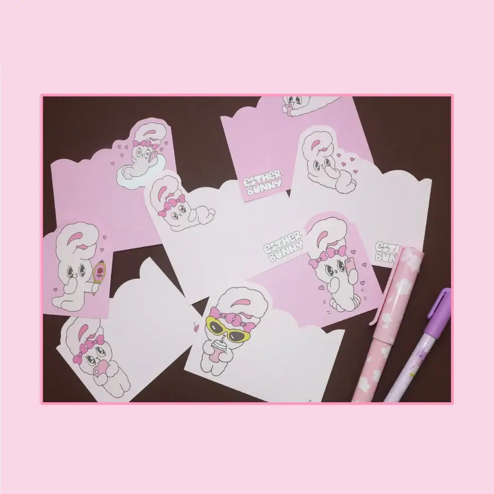 Esther Bunny - Pink Memo Pad - Esther Bunny - Accessories - Harumio