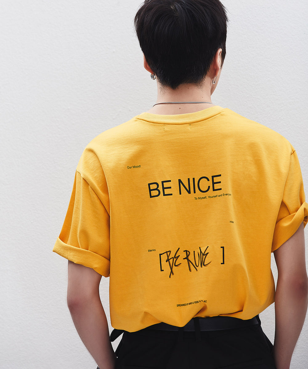 PLAC x MINO YOON - Be Nice Graphic T-Shirts