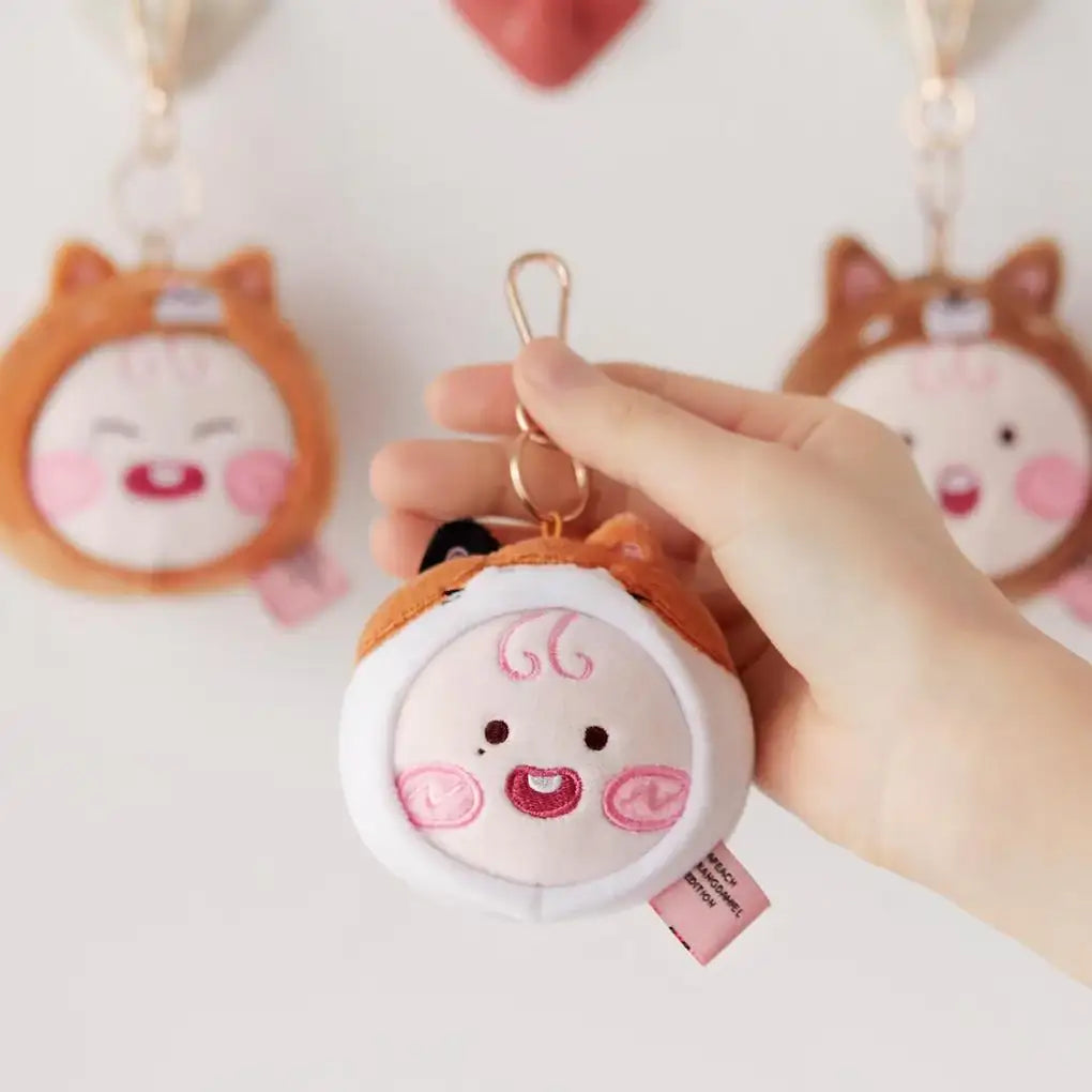 Apeach x KangDaniel - Apeach Face Plush Keychain - Apeach x KangDaniel - Accessories - Harumio