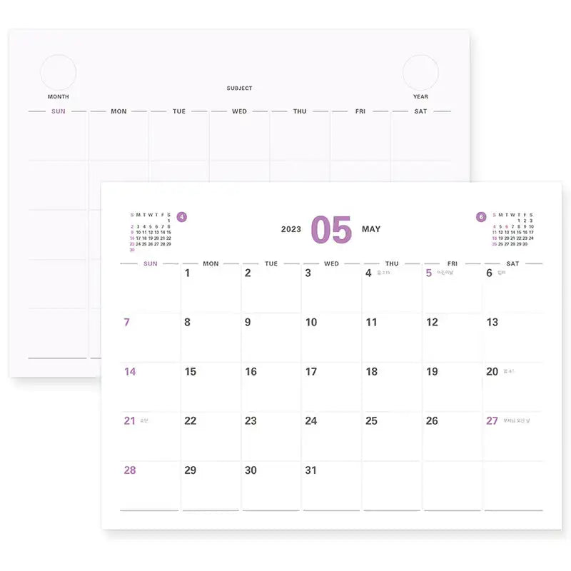 Indigo - 2023 Prism Desk Calendar - Indigo - Calendar - Harumio