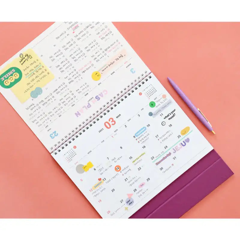 Indigo - 2023 Prism Desk Calendar - Indigo - Calendar - Harumio