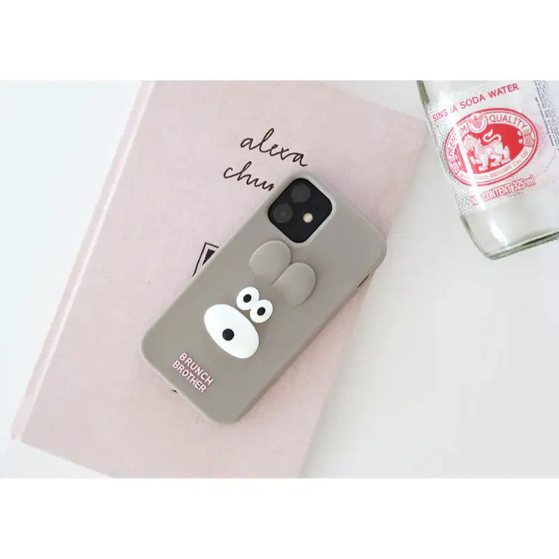 Romane x 10x10 - Brunch Brother Bunny and Puppy Silicone iPhone Case - Romane - Accesories - Harumio