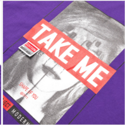 Lap - Take Me T-Shirt - Purple - T-Shirt - Harumio