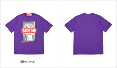 Lap - Take Me T-Shirt - Purple - T-Shirt - Harumio
