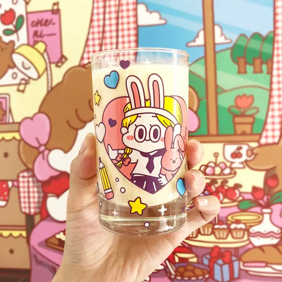 Standard Love Dance - Cherry Pie Retro Glass Cup - Rabbit Girl - Standard Love Dance - Accessories - Harumio