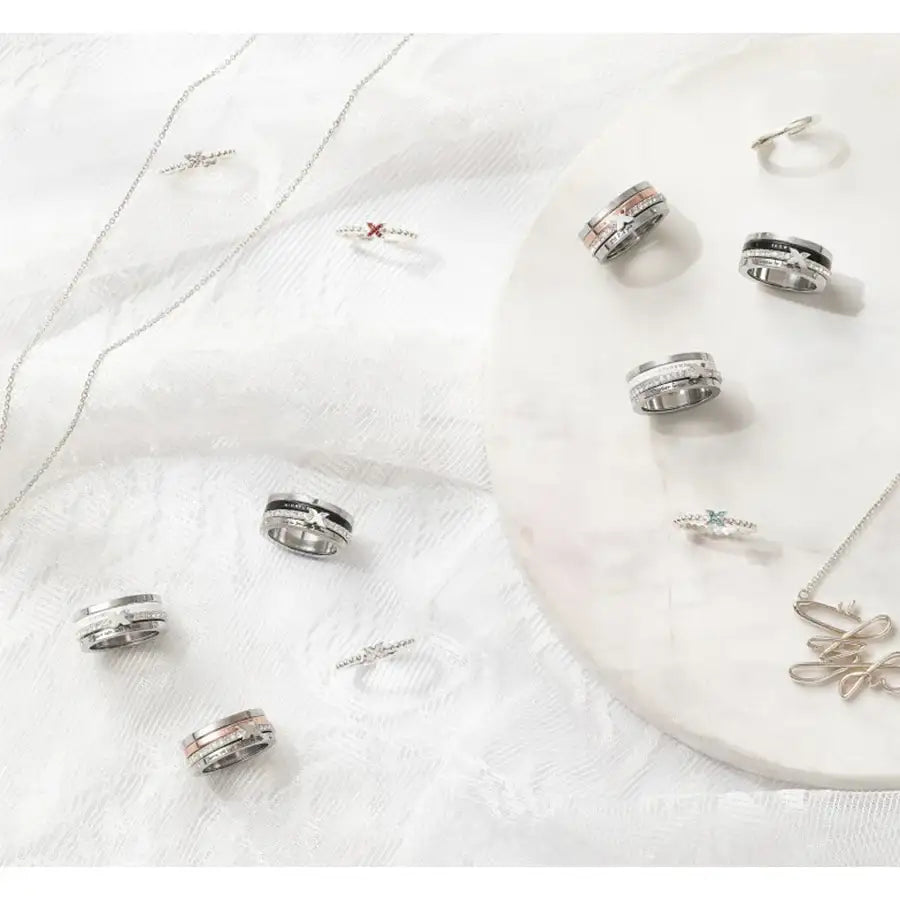 TWOTUCKGOM - Old is the New Hip Autograph Necklace and Layered Ring - TWOTUCKGOM - Accessories - Harumio