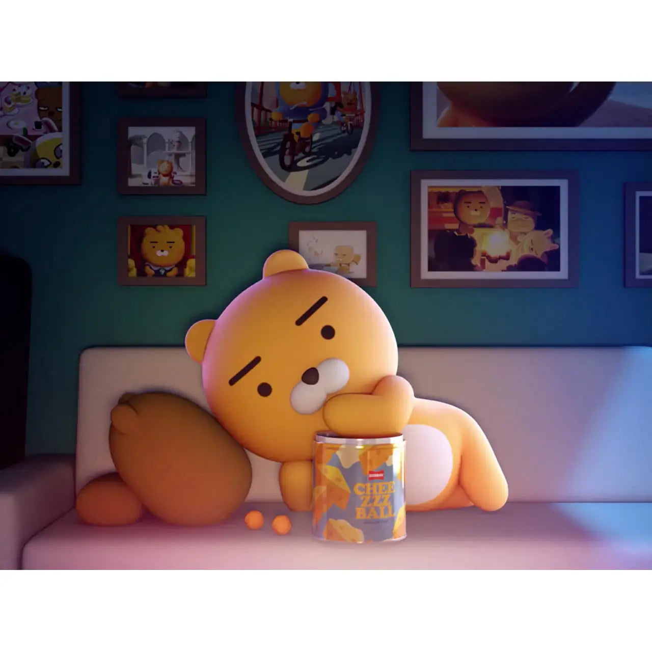 Kakao Friends - Ryan Sunday Original Cheezzz Ball (Grand 650g) - Kakao Friends - Food - Harumio
