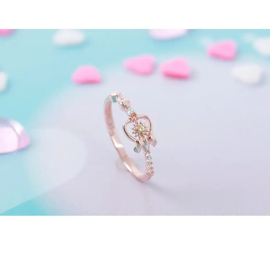 Wedding Peach x CLUE - Angel Daisy Flower Silver Ring - Wedding Peach x CLUE - Jewelry - Harumio