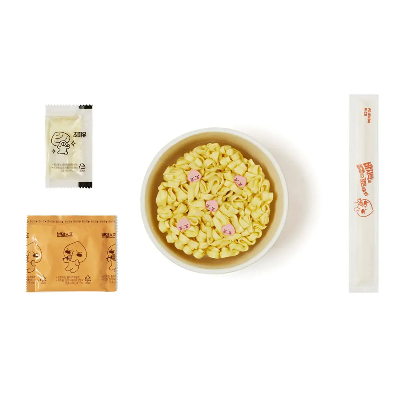 Kakao Friends - Apeach Bongol Clam Seafood Instant Ramen Cup - Kakao Friends - Food - Harumio