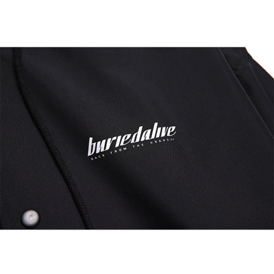 Buried Alive - Botox Black Long Rain Coat