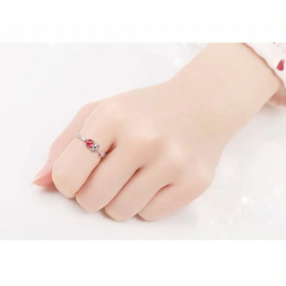 Wedding Peach x CLUE - Angel Lily Wand Silver Ring - Star of Love - Wedding Peach x CLUE - Jewelry - Harumio