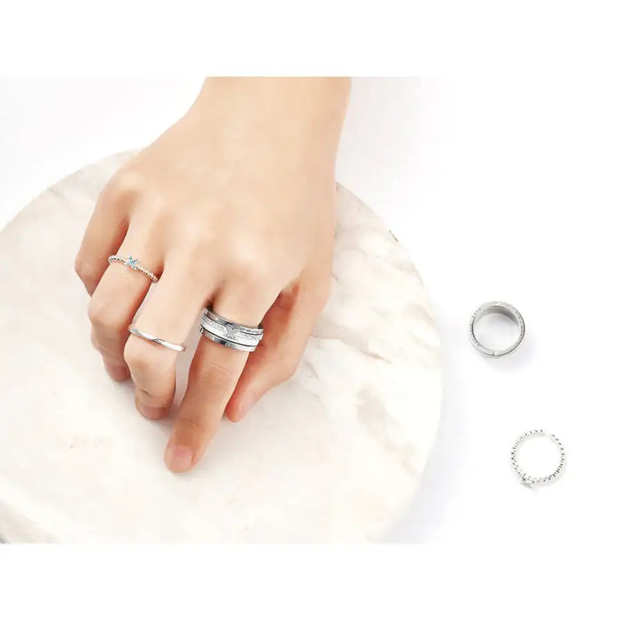 TWOTUCKGOM - Old is the New Hip Autograph Necklace and Layered Ring - TWOTUCKGOM - Accessories - Harumio