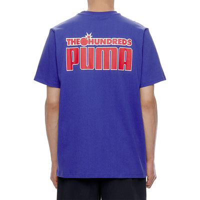 PUMA x THE HUNDREDS - Royal Blue Slogan Short Sleeve T-Shirt