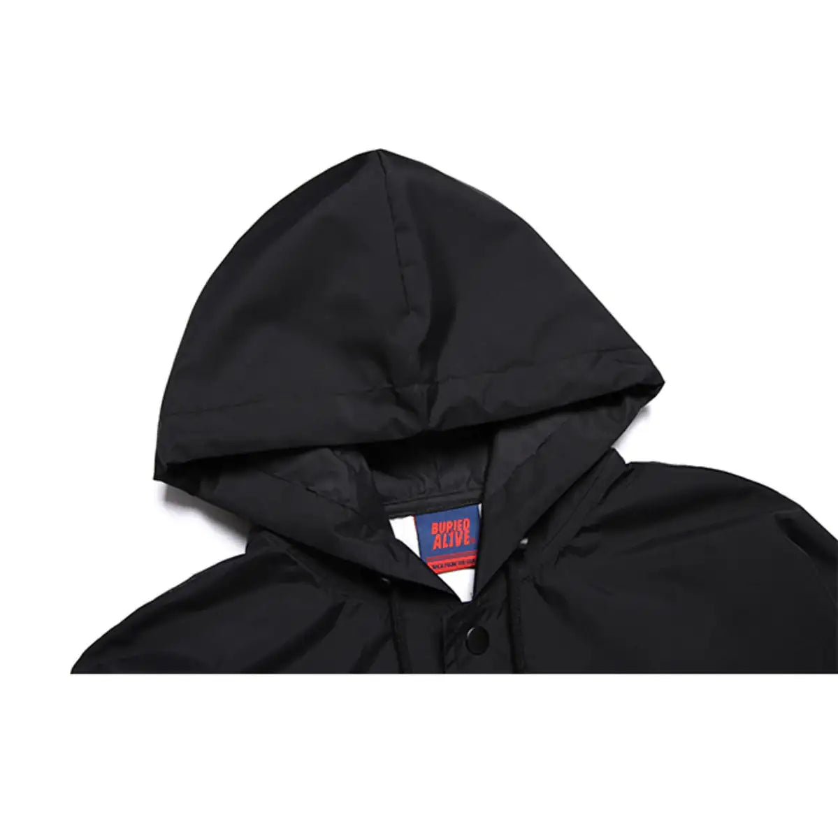 Buried Alive - Botox Black Long Rain Coat - Buried Alive - Clothing - Harumio