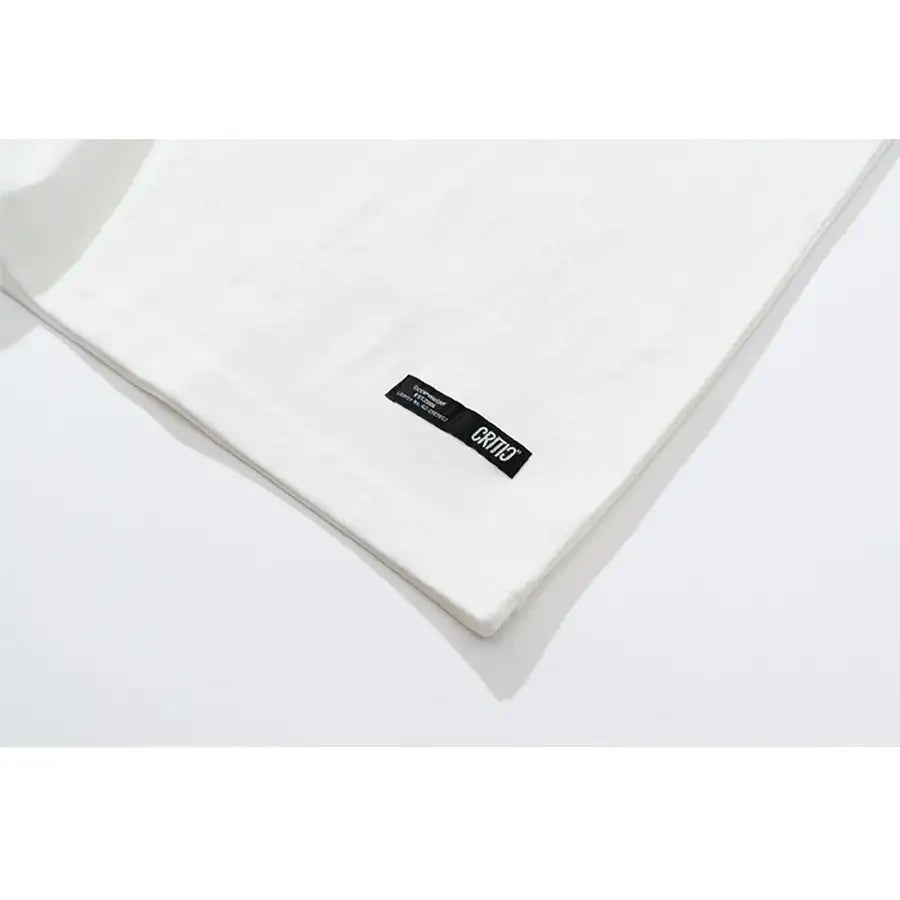 HAPPY FOOD x CRITIC - Retro Logo Short Sleeve T-Shirt - HAPPY FOOD x CRITIC - Clothing - Harumio
