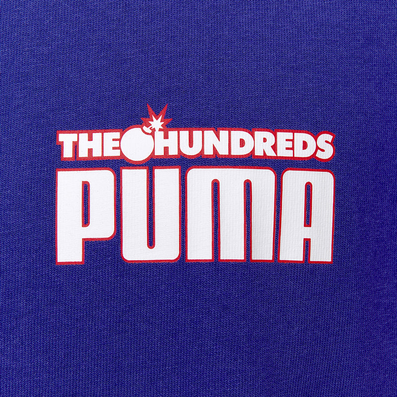 PUMA x THE HUNDREDS - Royal Blue Slogan Short Sleeve T-Shirt
