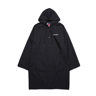 Buried Alive - Botox Black Long Rain Coat