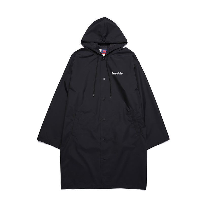 Buried Alive - Botox Black Long Rain Coat