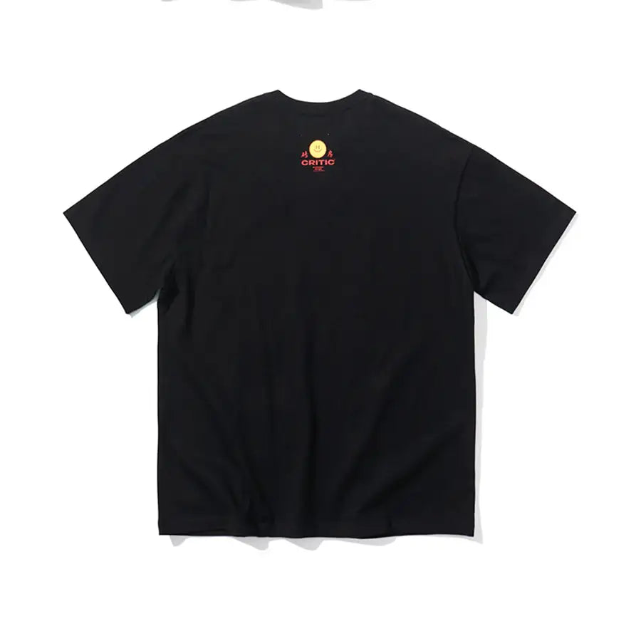 HAPPY FOOD x CRITIC - Retro Logo Short Sleeve T-Shirt - HAPPY FOOD x CRITIC - Clothing - Harumio