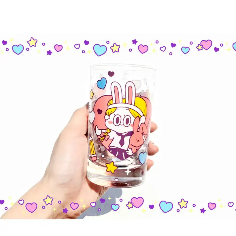 Standard Love Dance - Cherry Pie Retro Glass Cup - Rabbit Girl - Standard Love Dance - Accessories - Harumio