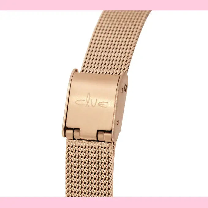 Clue X Esther Bunny - Beautiful Bunny Moon Phase Rose Gold Mesh Watch - CLUE - Accessories - Harumio