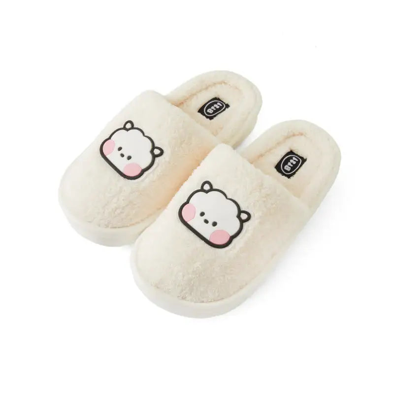 BT21 - Minini Big Face Boucle Slippers - LINE FRIENDS - Footwear - Harumio