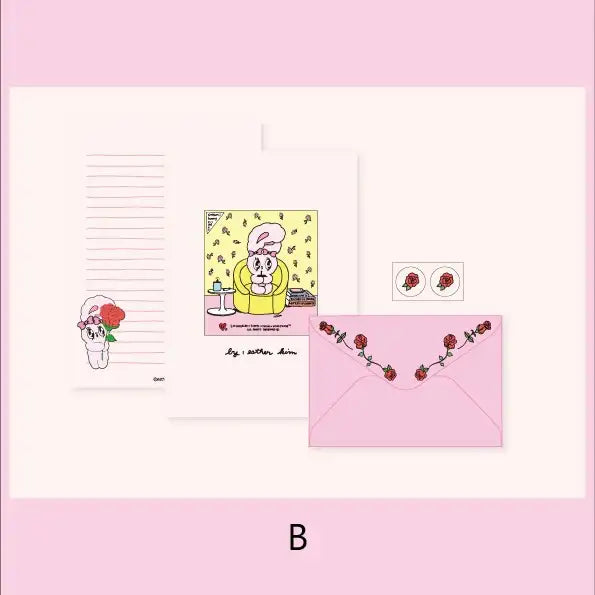 Esther Bunny - Rose Letter Set - Esther Bunny - Accessories - Harumio