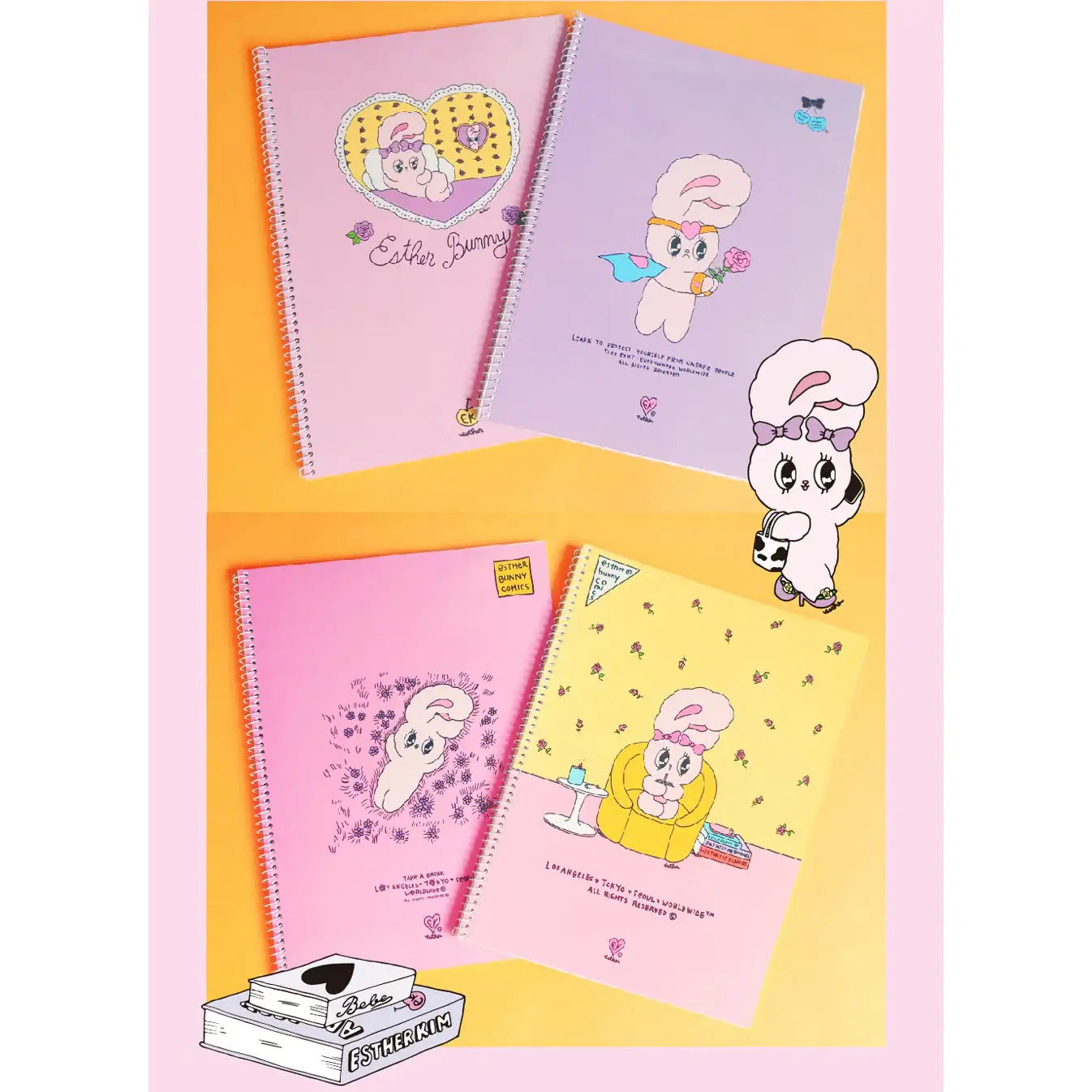 Esther Bunny - One Ring Notebook - Esther Bunny - Accessories - Harumio