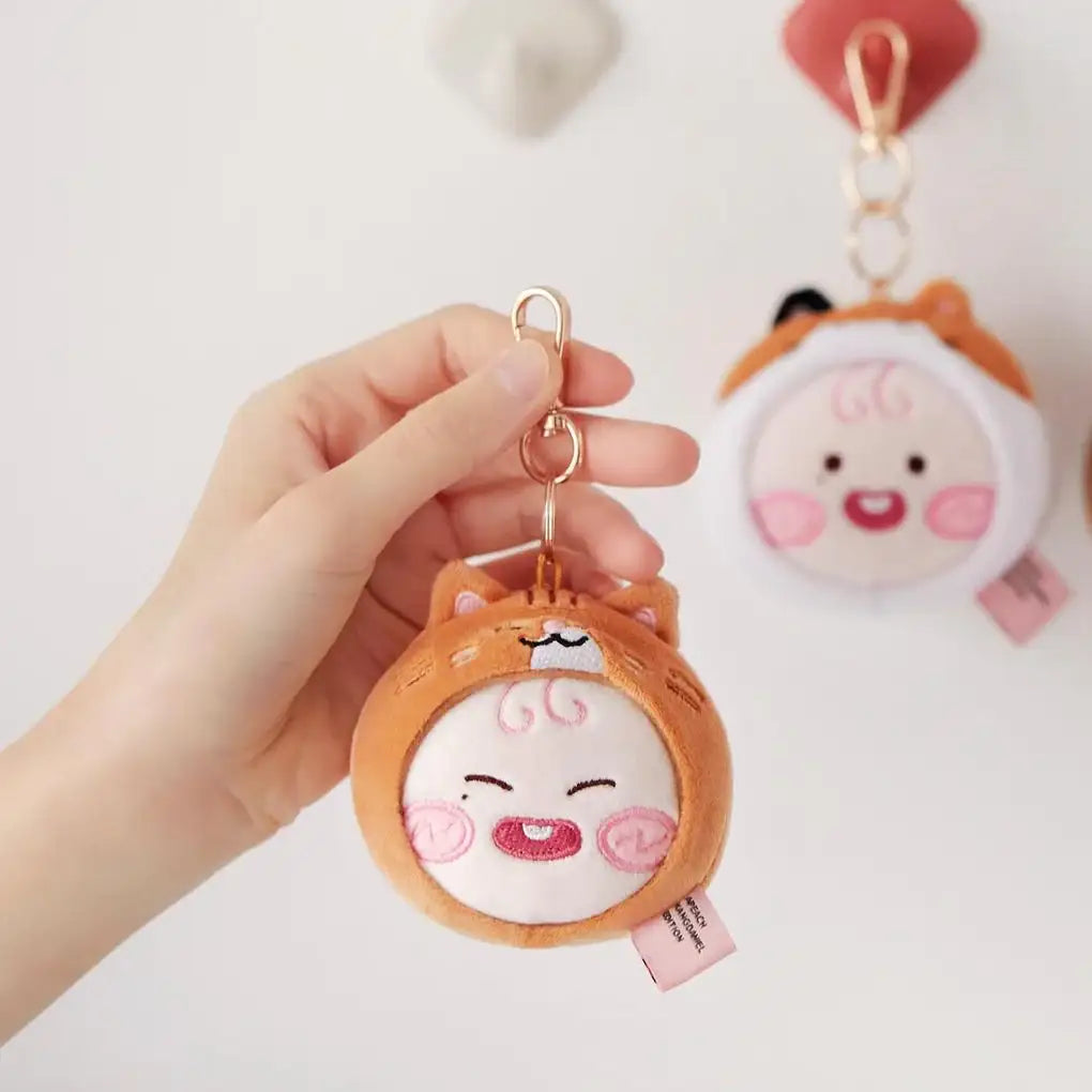 Apeach x KangDaniel - Apeach Face Plush Keychain - Apeach x KangDaniel - Accessories - Harumio