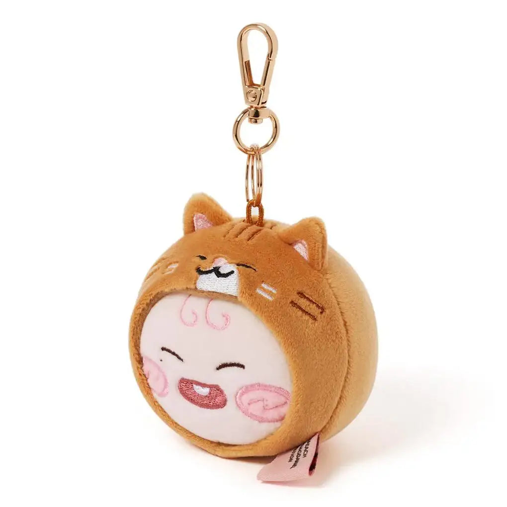 Apeach x KangDaniel - Apeach Face Plush Keychain - Apeach x KangDaniel - Accessories - Harumio