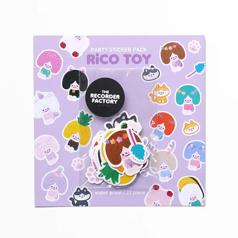 The Recorder Factory - Party Sticker Pack - The Recorder Factory - Accessories - Harumio