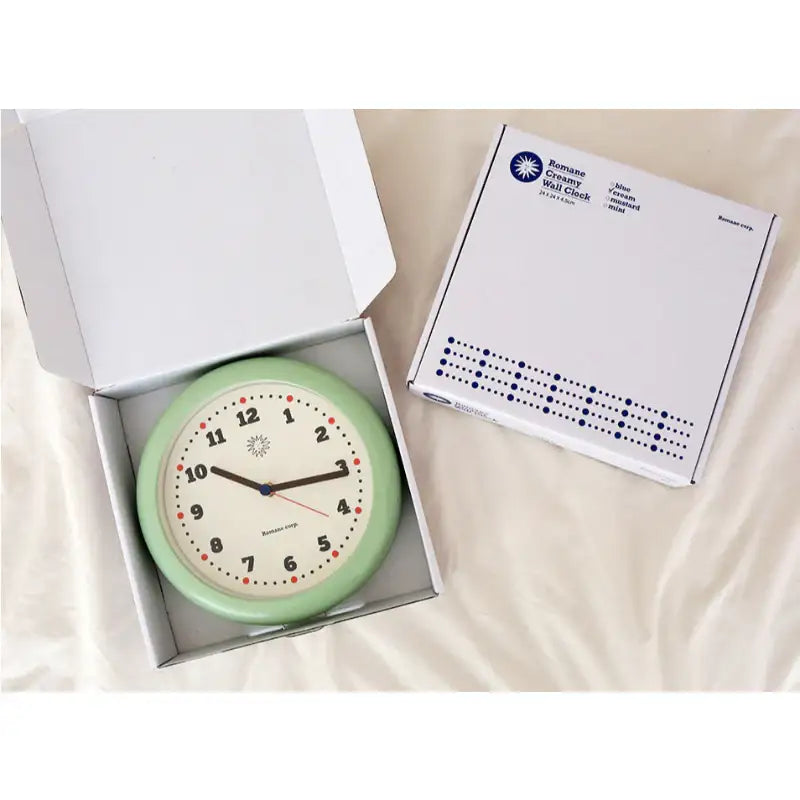 Romane x 10x10 - Creamy Wall Clock - Romane - Clock - Harumio