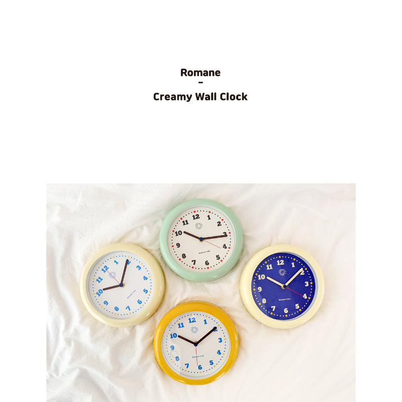 Romane x 10x10 - Creamy Wall Clock