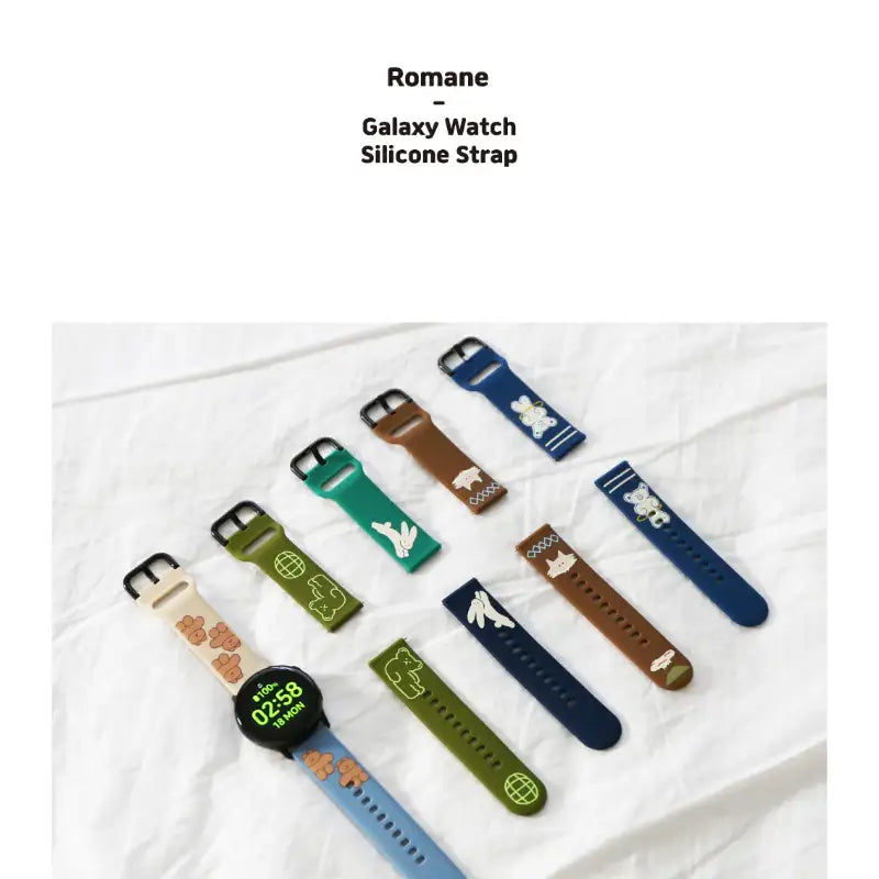 Romane x 10x10 - Galaxy Watch Silicone Strap for 20mm - Romane - Accessories - Harumio