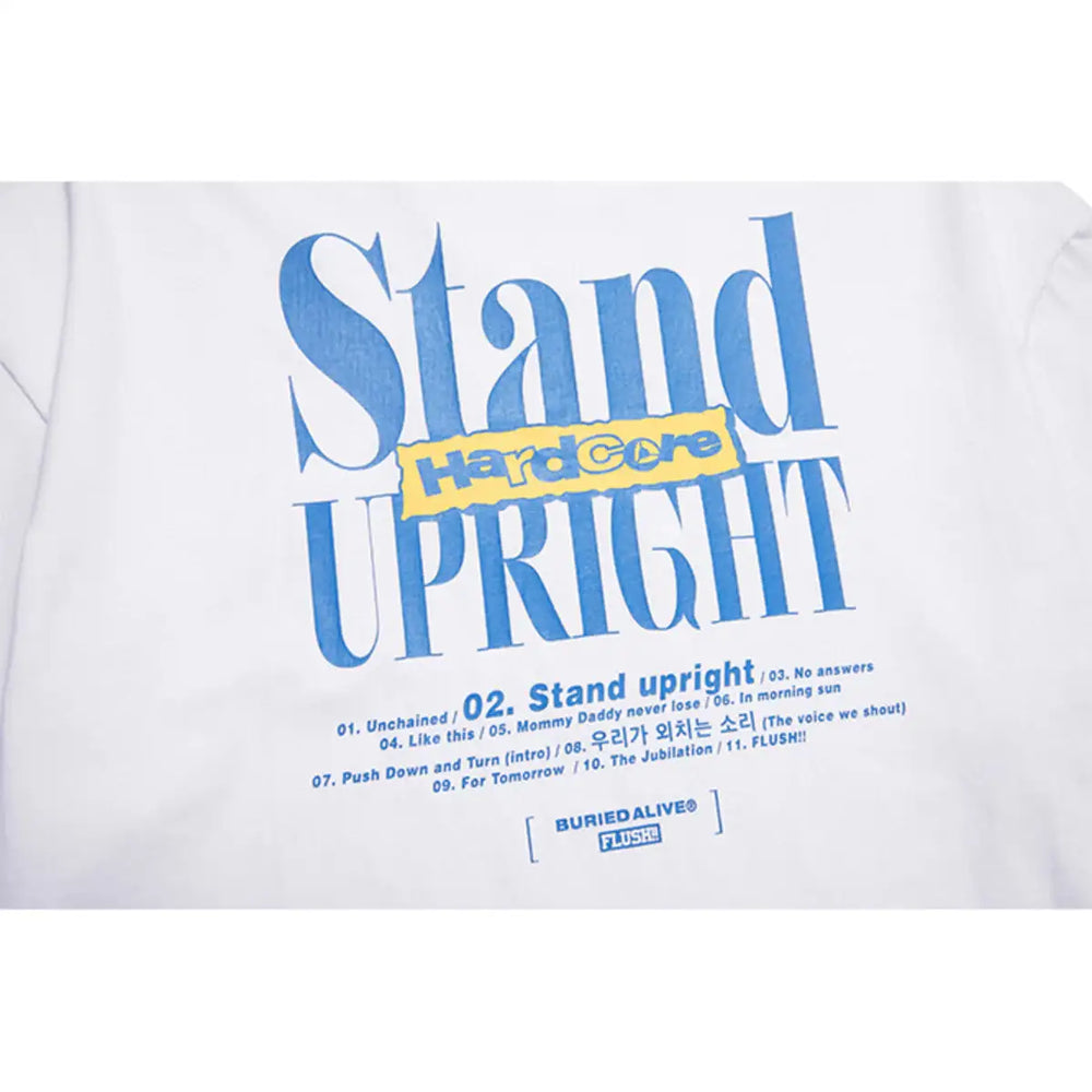 BA x FLUSH - Stand Upright Short Sleeve T-Shirt - Buried Alive - Clothing - Harumio