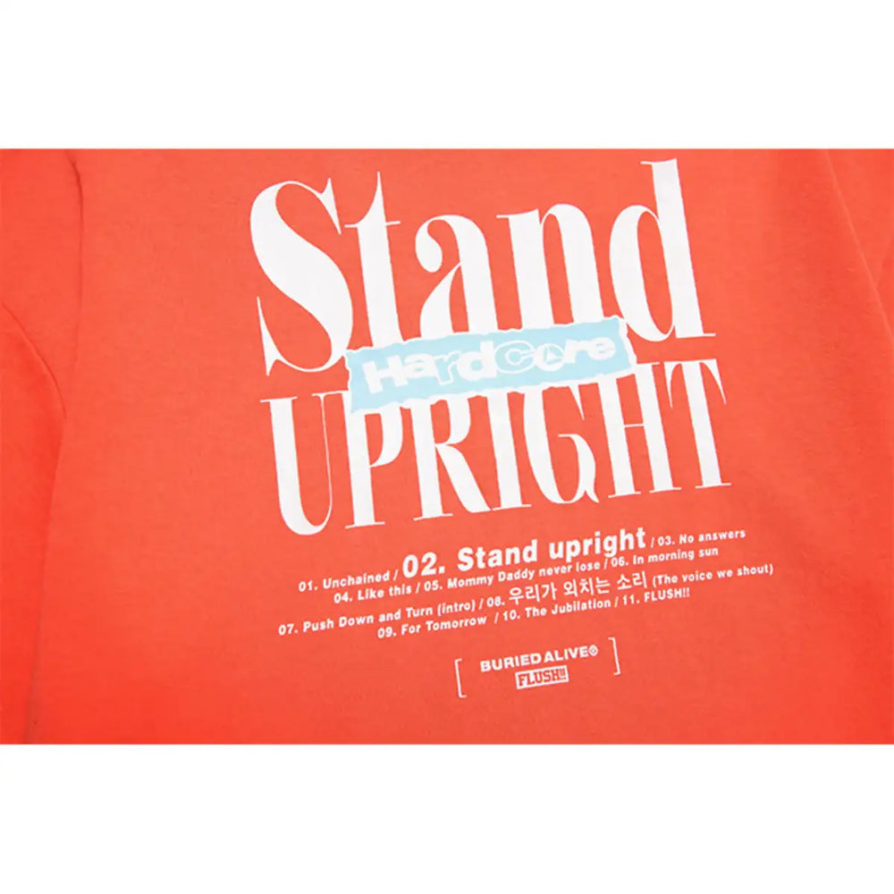 BA x FLUSH - Stand Upright Short Sleeve T-Shirt - Buried Alive - Clothing - Harumio