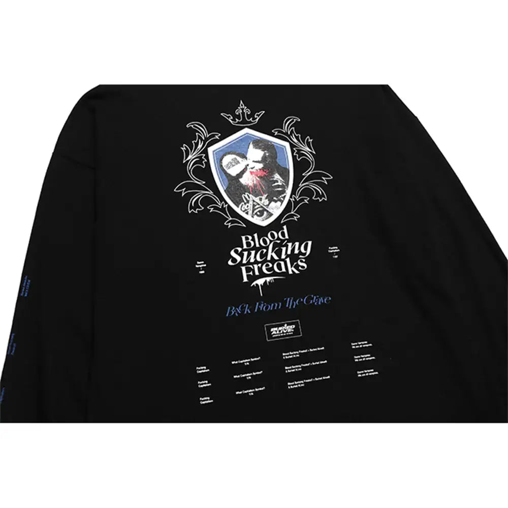 Buried Alive - Blood Long Sleeve Shirt - Buried Alive - Clothing - Harumio