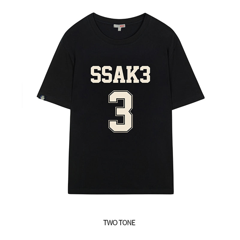 CLEARANCE - SPAO x SSAK3 - Two Tone Short Sleeve T-Shirt