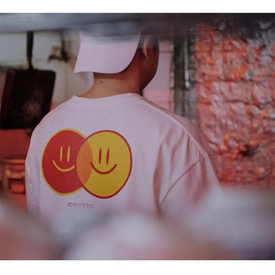 HAPPY FOOD x CRITIC - Smile Logo Short Sleeve T-Shirt - HAPPY FOOD x CRITIC - Clothing - Harumio